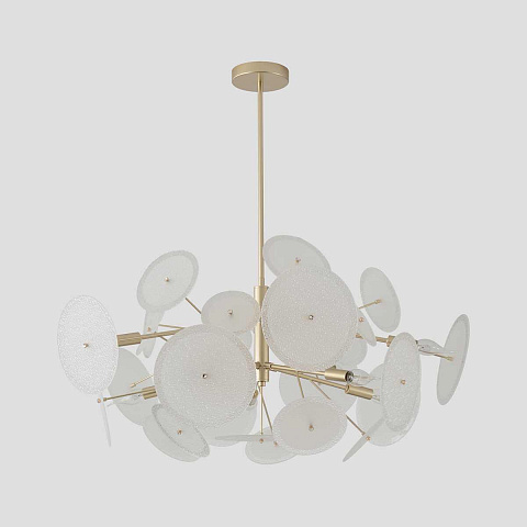 Люстра на штанге Crystal Lux DANDELION SP10 GOLD