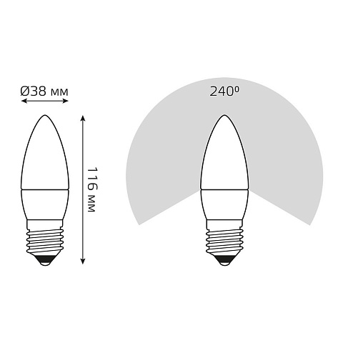 Светодиодная лампа Gauss 30232
