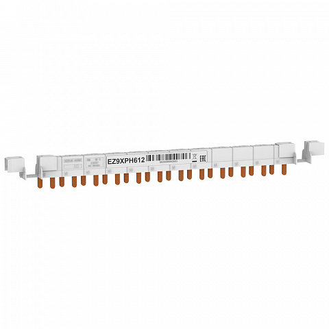 Schneider Electric Easy9 Шинка гребенчатая для компактных АВДТ 1P+N, 12 модулей,  шаг зубца 9 мм 63А