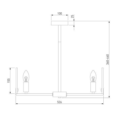 Потолочная люстра Eurosvet Marble 60158/5 латунь Smart