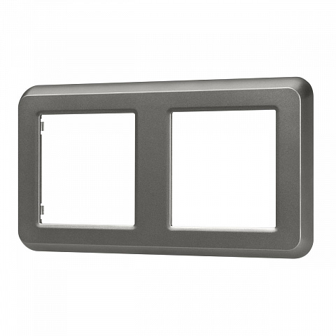 Рамка пластиковая FRM-VERSA-PL-2-GR Arlight 043780