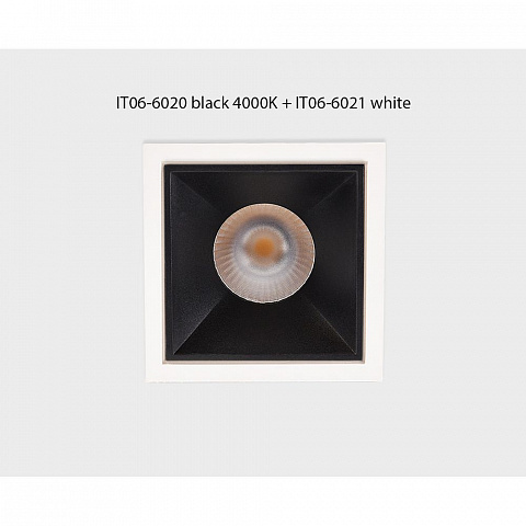 Встраиваемый светильник Italline IT06-6020 black 4000K + IT06-6021 black