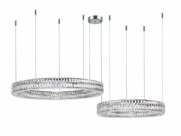 Горизонтальная композиция Newport 8550 из двух колец хром №182 S8550_182CH