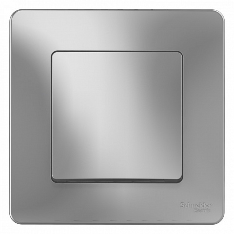 Systeme Electric Blanca внутр Алюминий Выключатель 1-клавишный, 10А, 250B