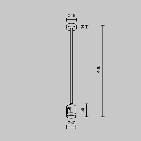 Стойка Maytoni TRA158C-IPCL1-B