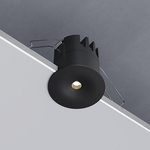 Встраиваемый светильник Elektrostandard 15275/LED 12W 3000K черный