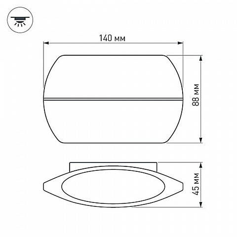Настенный светодиодный светильник Arlight SP-Wall-140WH-Vase-6W Warm White 020800