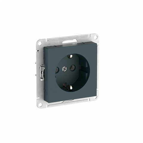 Systeme Electric AtlasDesign Изумруд Розетка с заземлением, 16А, мех., быстрозажим. клем.