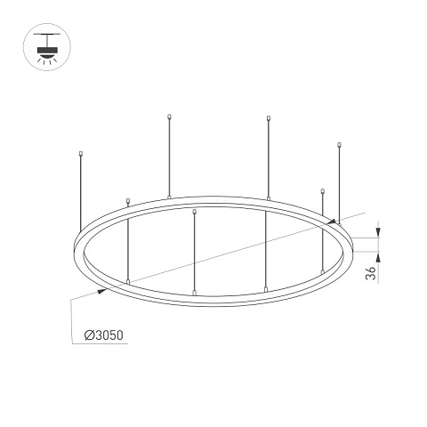 Подвесной светильник Arlight 034077(1)