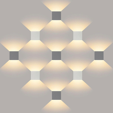 Уличный настенный светодиодный светильник Elektrostandard 1548 Techno LED Winner белый a038412