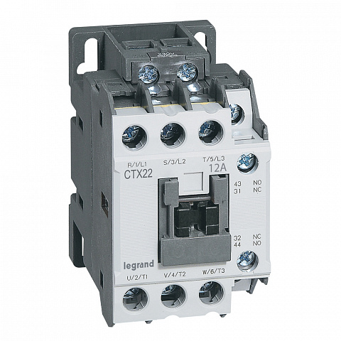 Legrand CTX3 Контактор  3P 12A 1но1нз 230V