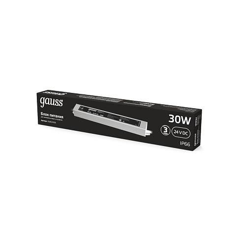 Блок питания Gauss 30W 24V IP66 202022030