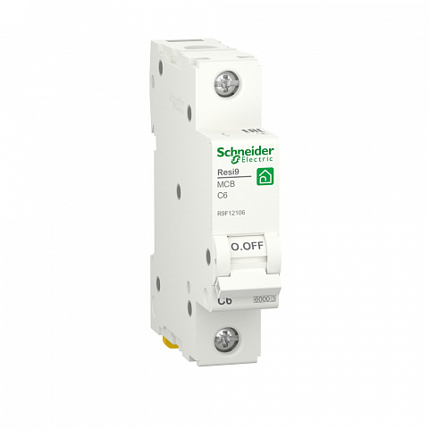 Schneider Electric RESI9 Автоматический выключатель (АВ) С 6А 1P 6000A