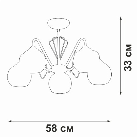 Люстра на штанге Vitaluce V3951-7/5PL
