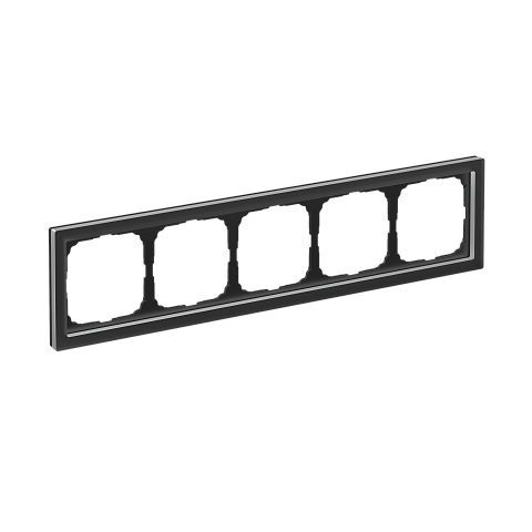 Systeme Electric ArtGallery Pure Матовое органическое стекло Черный Рамка 5-ая