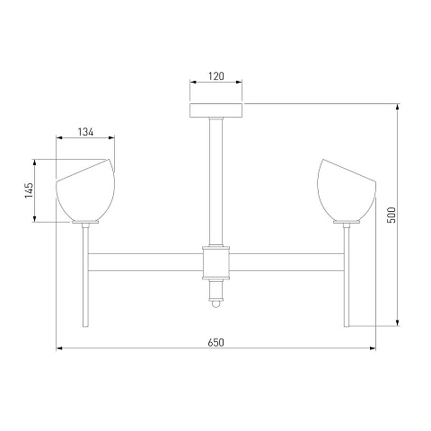 Подвесная люстра Eurosvet Arrista 60130/6 хром Smart