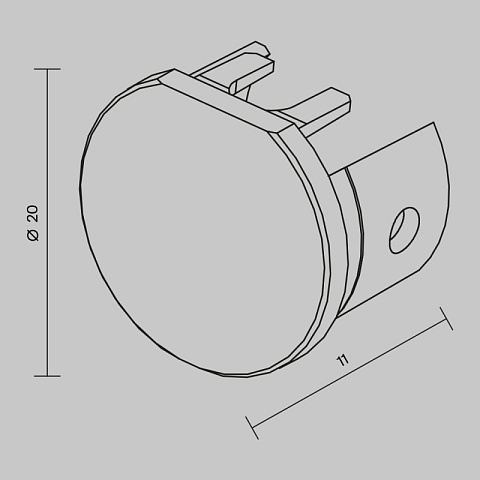 Заглушка Maytoni TRA184EC-R-11B