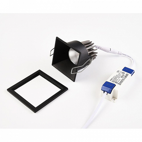 Встраиваемый светильник Italline IT06-6020 black 3000K + IT06-6021 black