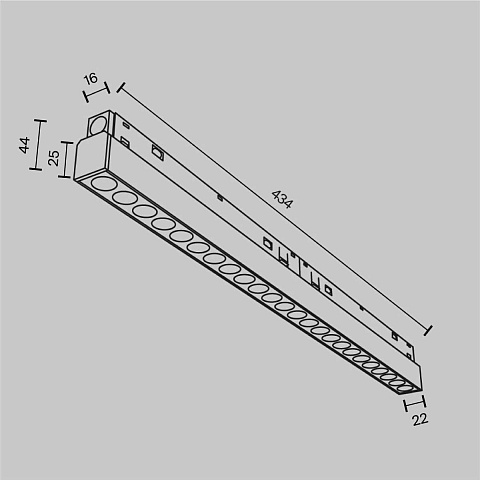 Светильник на шине Maytoni TR031-4-24WTW-M-DSZ-B