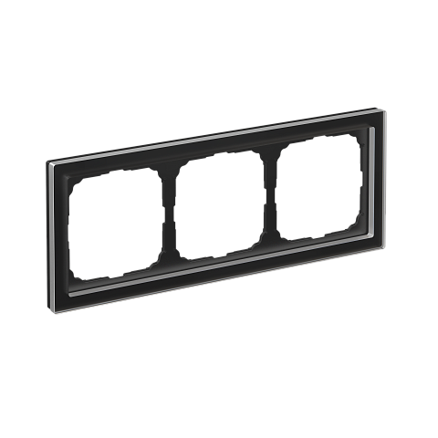 Systeme Electric ArtGallery Pure Органическое стекло Черный Рамка 3-ая