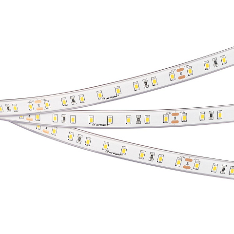 Светодиодная влагозащищенная лента Arlight 8W/m 80Led/m 2835SMD теплый белый 5M RTW-PS-A80-12mm 24V Warm3500 045162