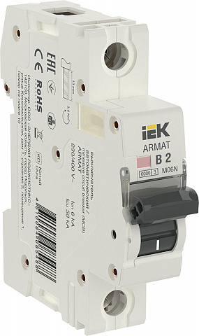 IEK ARMAT Автоматический выключатель M06N 1P B 2А