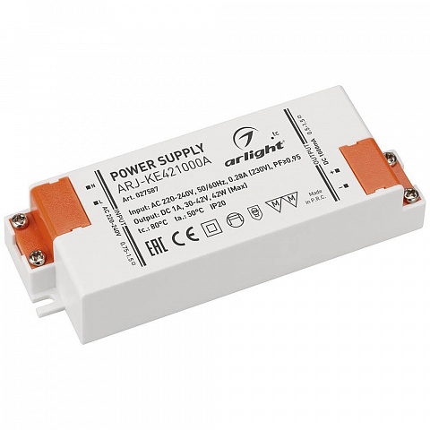 Драйвер Arlight ARJ-KE421000A 30-42V 42W IP20 1A 027587
