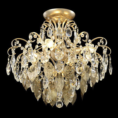 Накладная люстра Crystal Lux ESMIRALDA PL4 GOLD