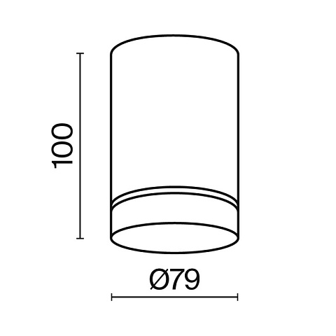 Накладной светильник Maytoni C085CL-9W3K-B