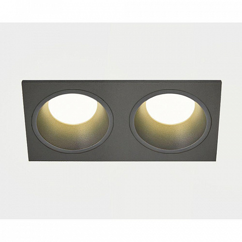 Встраиваемый светильник Italline IT08-8013 black 3000K 2 шт + IT08-8015 black