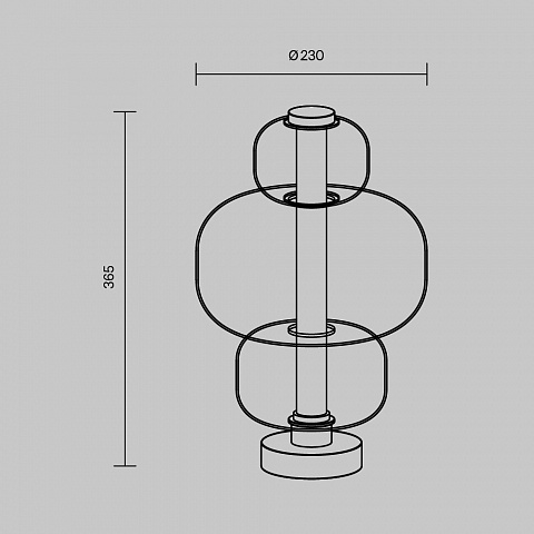 Настольная лампа Maytoni MOD364TL-L15W3K
