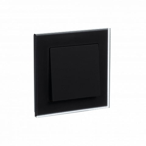 Systeme Electric AtlasDesign Nature Матовое стекло черный Рамка 1-ая