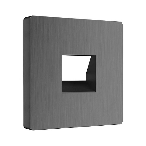 Накладка для телефонной розетки RJ-11 Werkel графит рифленый W1192004 4690389158711