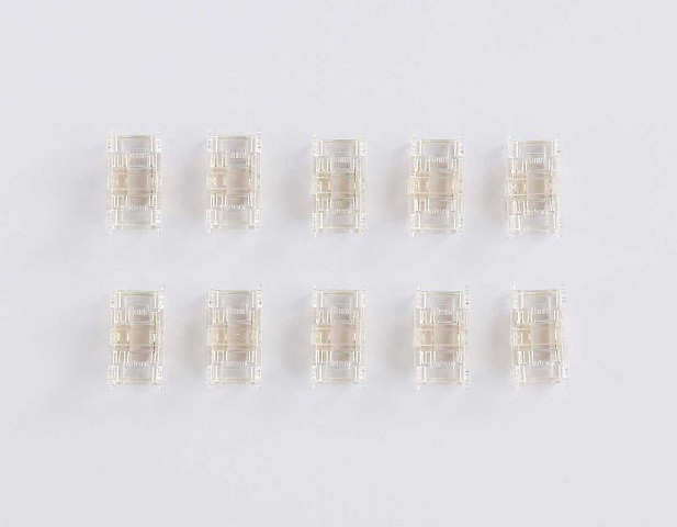 Соединитель прямой AMBRELLA LIGHT ILLUMINATION COB CCT 12/24V для лент 8mm (3 конт.) (10шт. в комплекте) GS6366