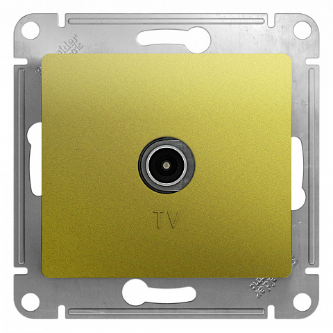 Systeme Electric Glossa Фисташковый Розетка TV коннектор