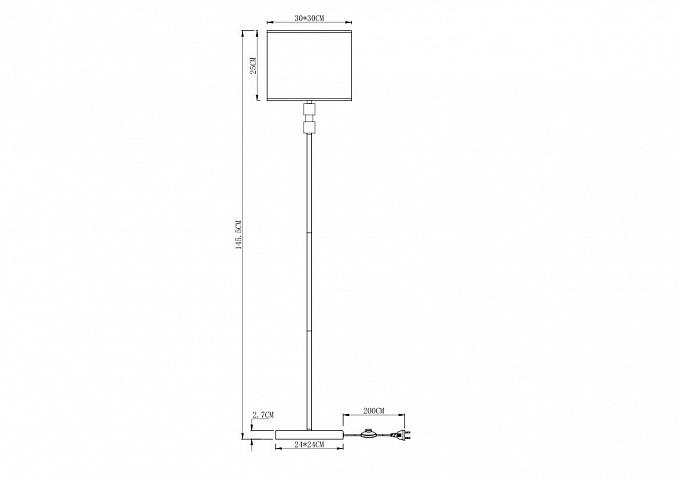 Торшер ARTE Lamp A5896PN-1PB