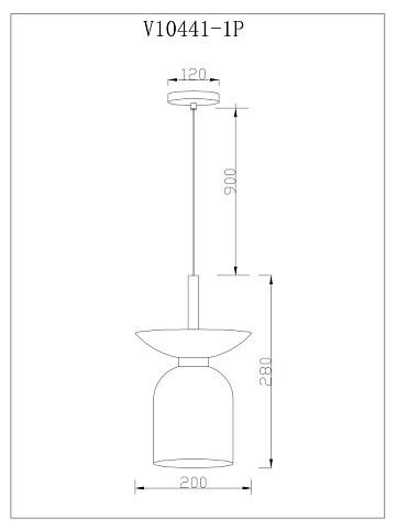 Подвесной светильник Moderli V11552-1P