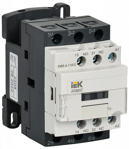 IEK ARMAT Контактор КМИ-А-11812 LC1D 18А 230В/АС3 1НО/1НЗ