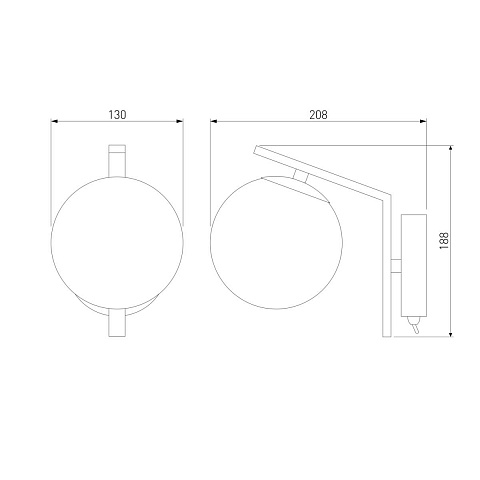 Бра Eurosvet Shape 70132/1 хром
