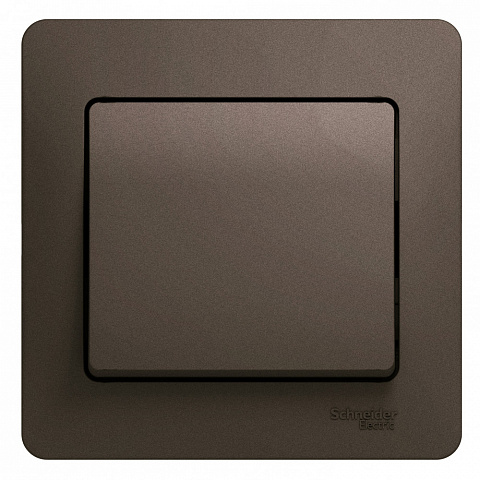 Systeme Electric Glossa Шоколад Выключатель 1-клавишный, сх.1, 10АХ (в сборе)