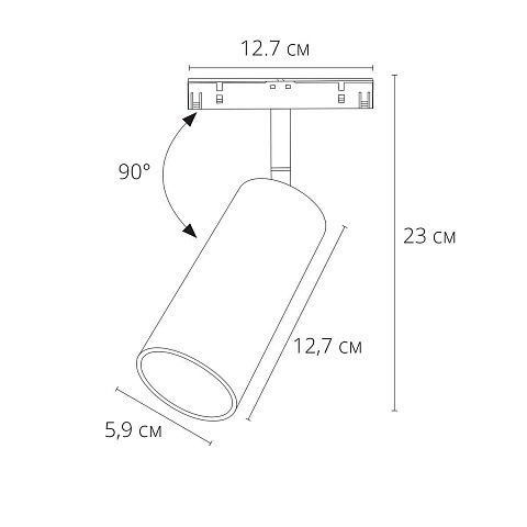 Светильник на шине ARTE Lamp A4661PL-1SG