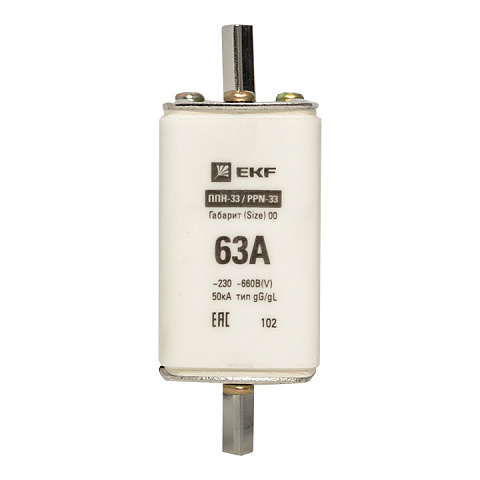 EKF PROxima Плавкая вставка ППН-33 160/ 63А габарит 00