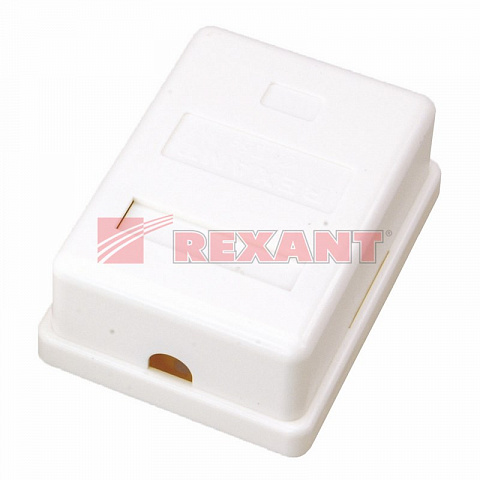 Розетка компьютерная 1-порт RJ-45(8P8C) категория 5e, внешняя Rexant