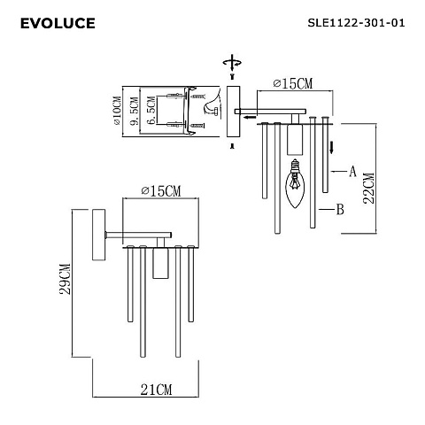 Бра Evoluce Lynden SLE1122-301-01