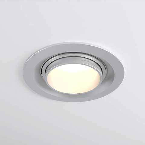 Встраиваемый светодиодный светильник Elektrostandard 9919 LED 10W 4200K серебро a052461