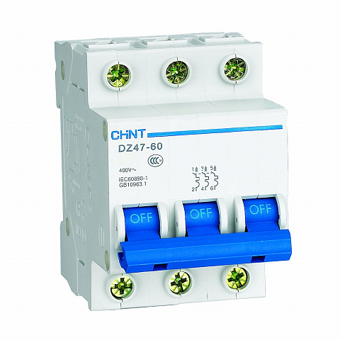 CHINT Авт. выкл. DZ47-60 3P 63A 4.5kA х-ка C