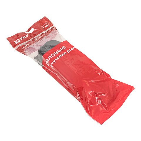 EKF Basic Розетка (колодка) трехместная с защит. крышками каучуковая 230В 2P+PE 16A IP44