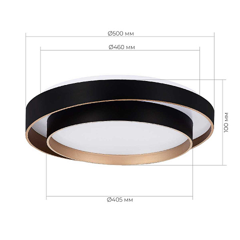 Потолочный светодиодный светильник Evoluce Crosby SLE6009-402-01