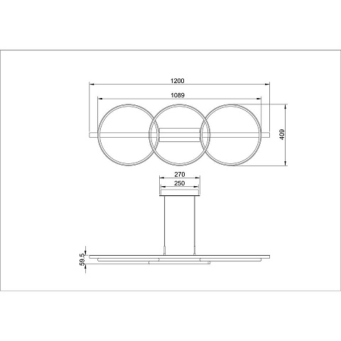 Подвесной светильник ARTE Lamp A3913SP-24BK