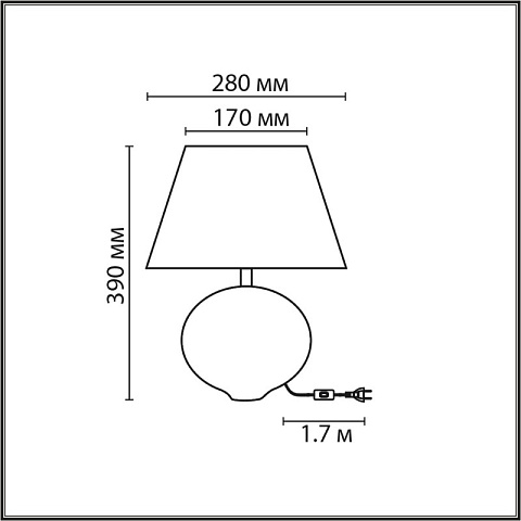 Настольная лампа LUMION 8139/1T